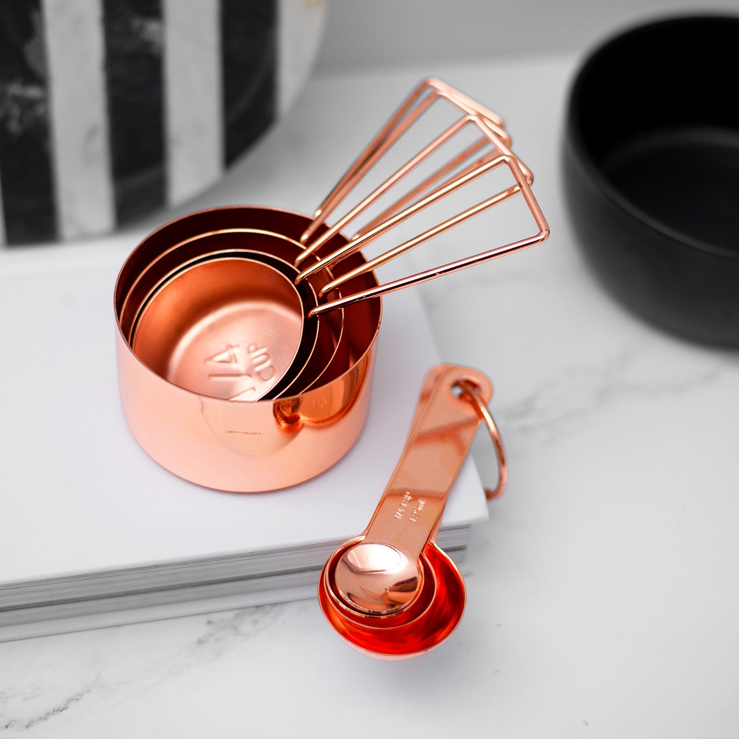 Copper Measuring Cup Set