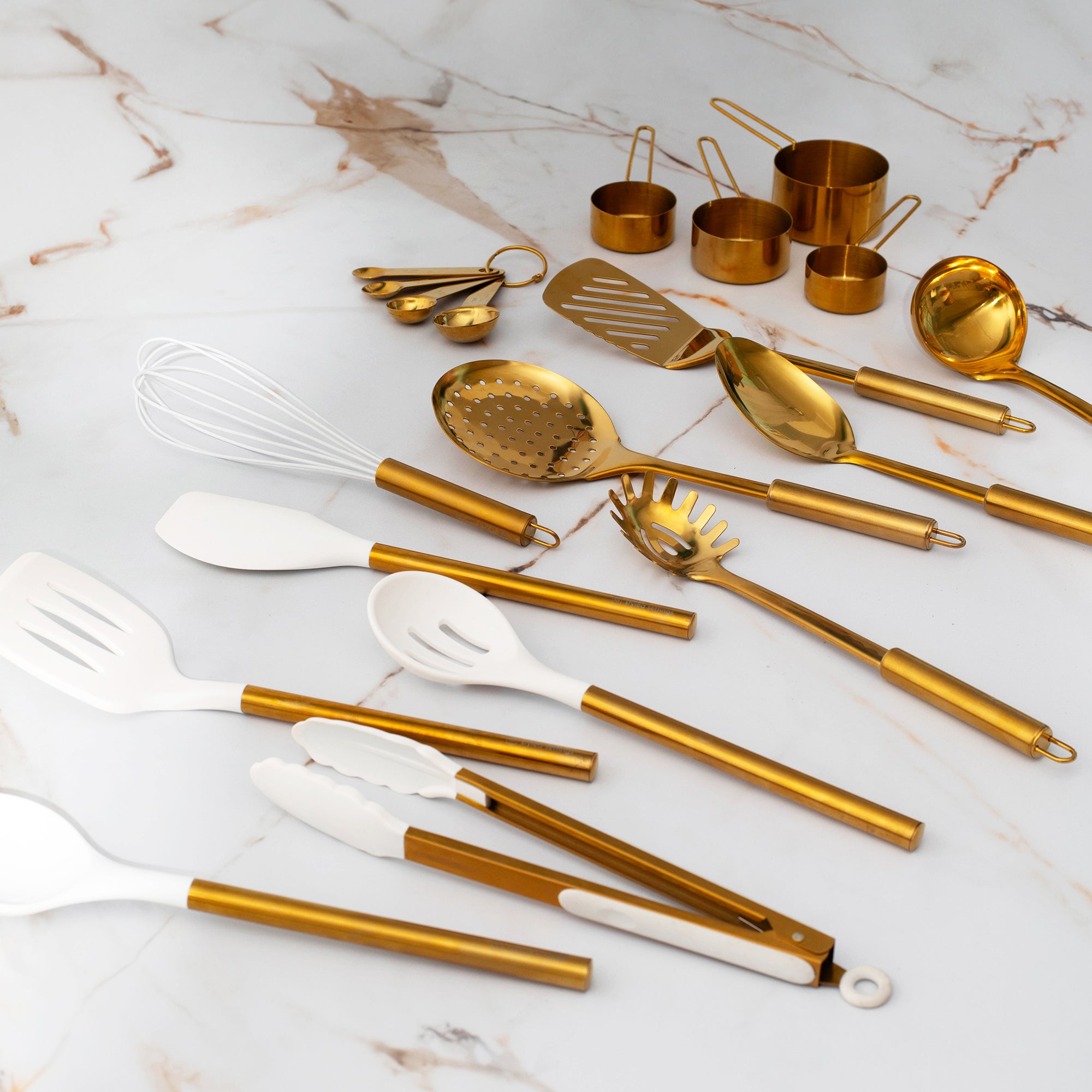 Gold Complete Kitchen Utensils Set