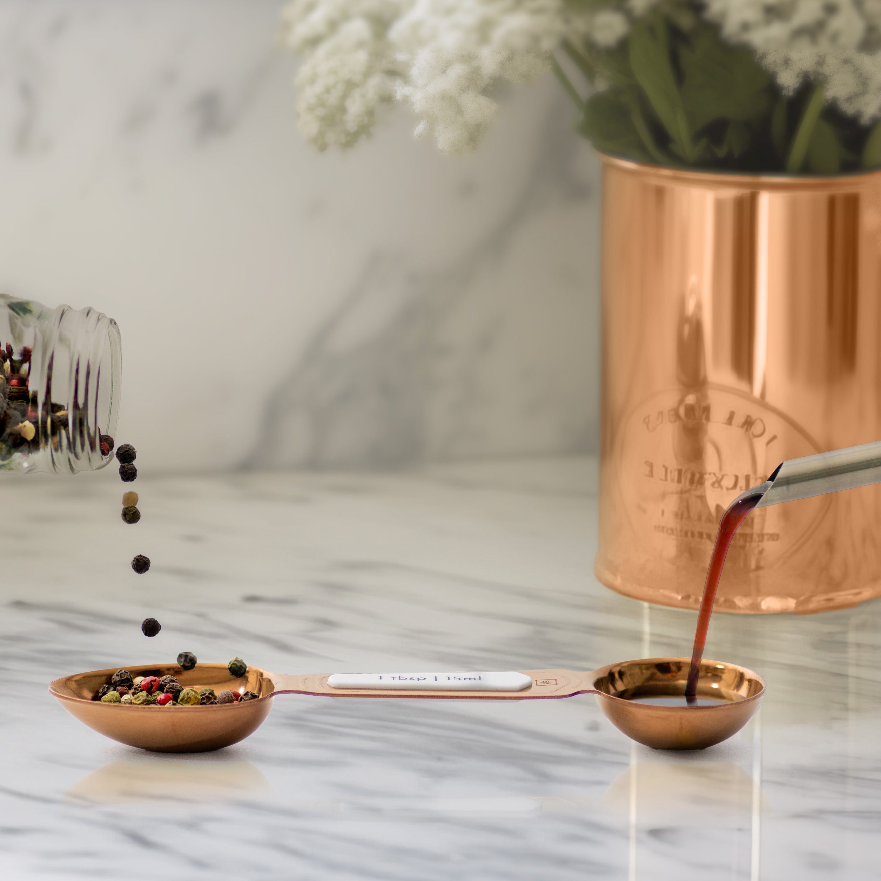 Timeless Copper Magnetic Measuring Spoon Set