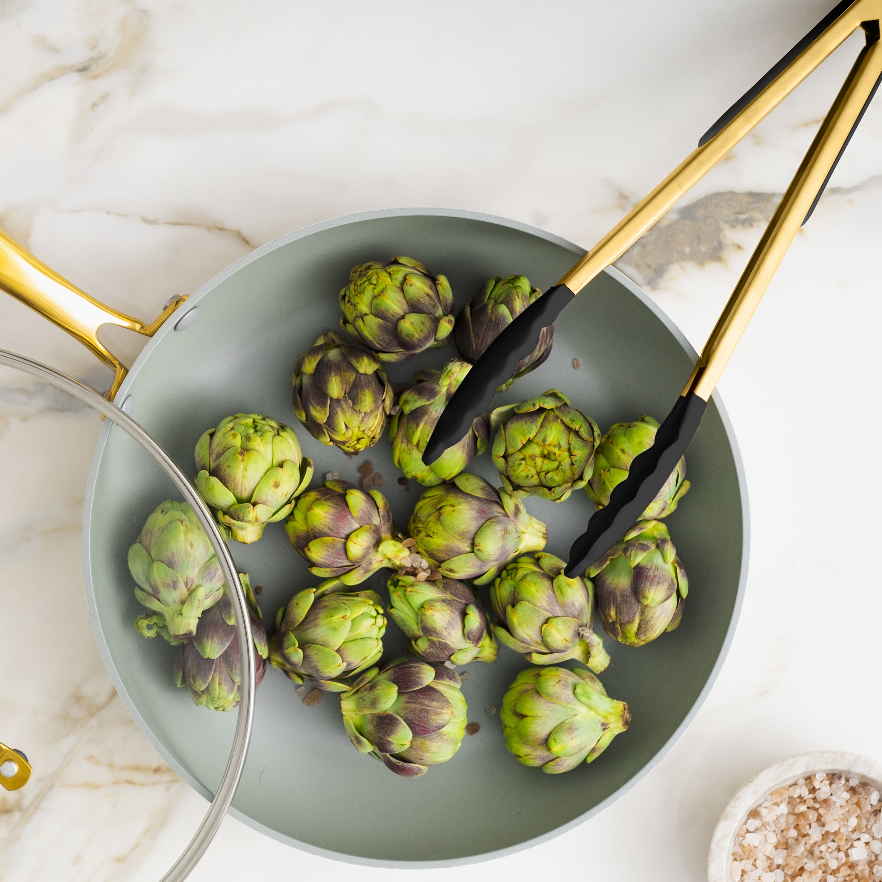 Black and Gold Kitchen Utensils Duo