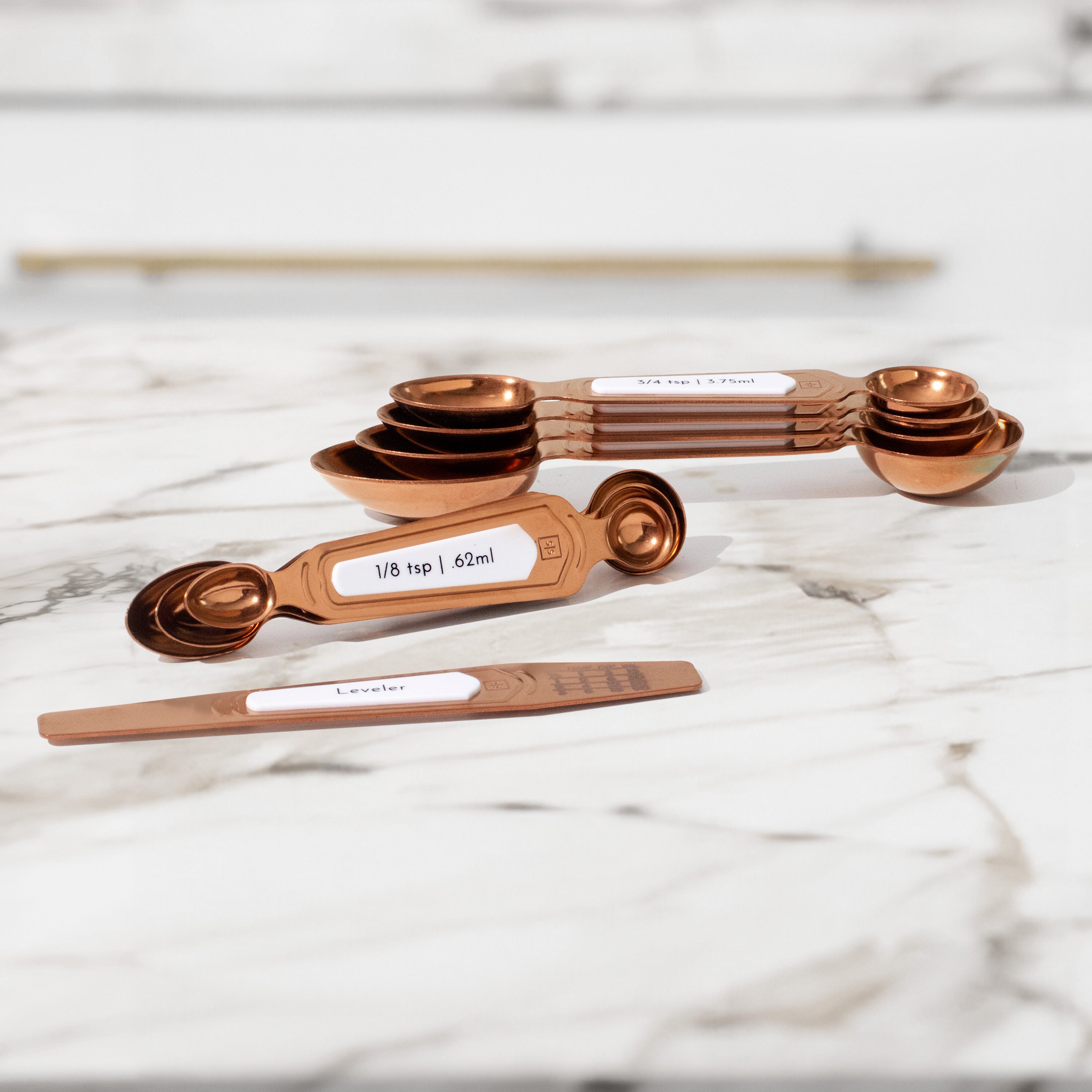 Timeless Copper Magnetic Measuring Spoon Set