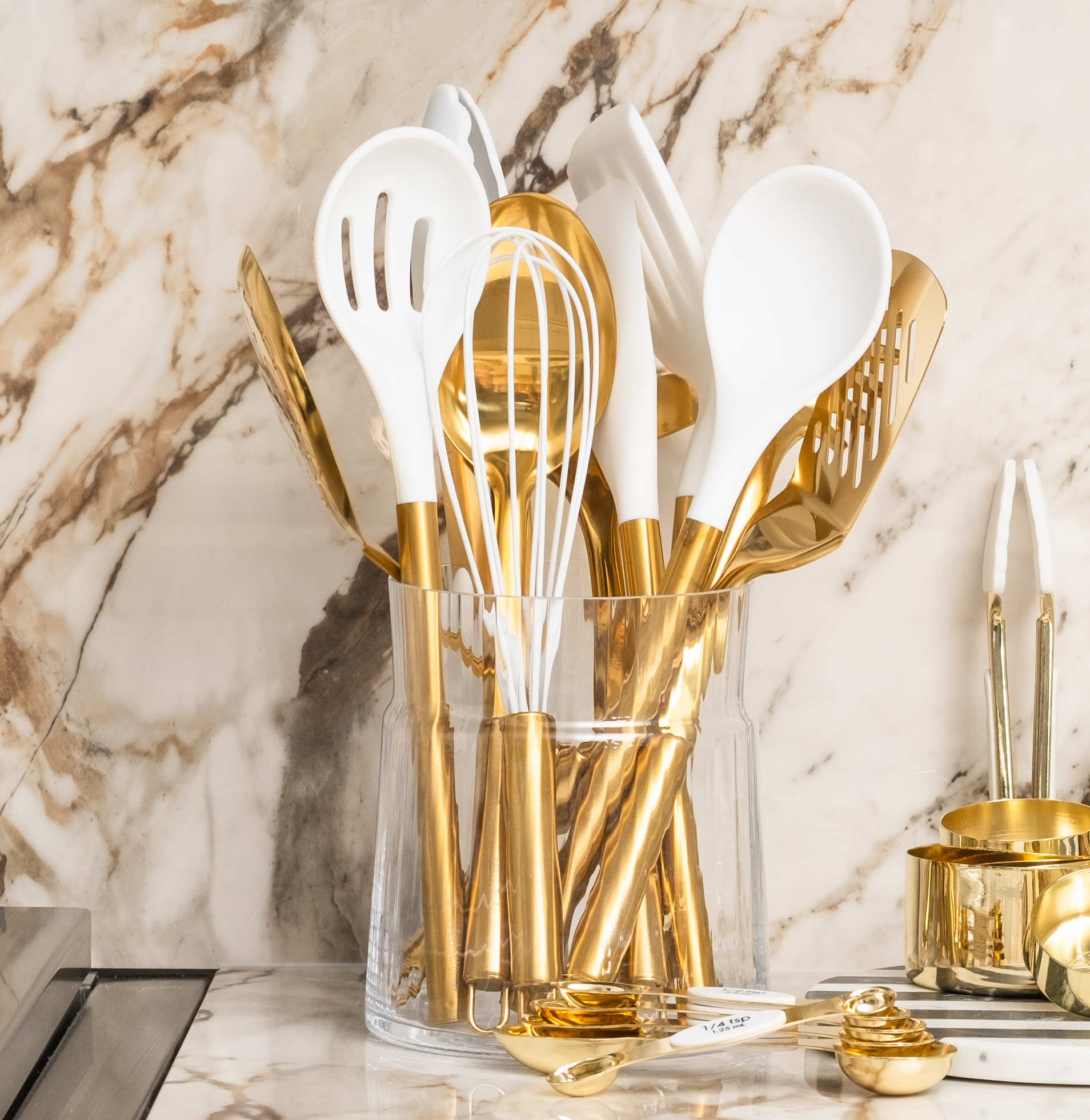 Gold Complete Kitchen Utensils Set